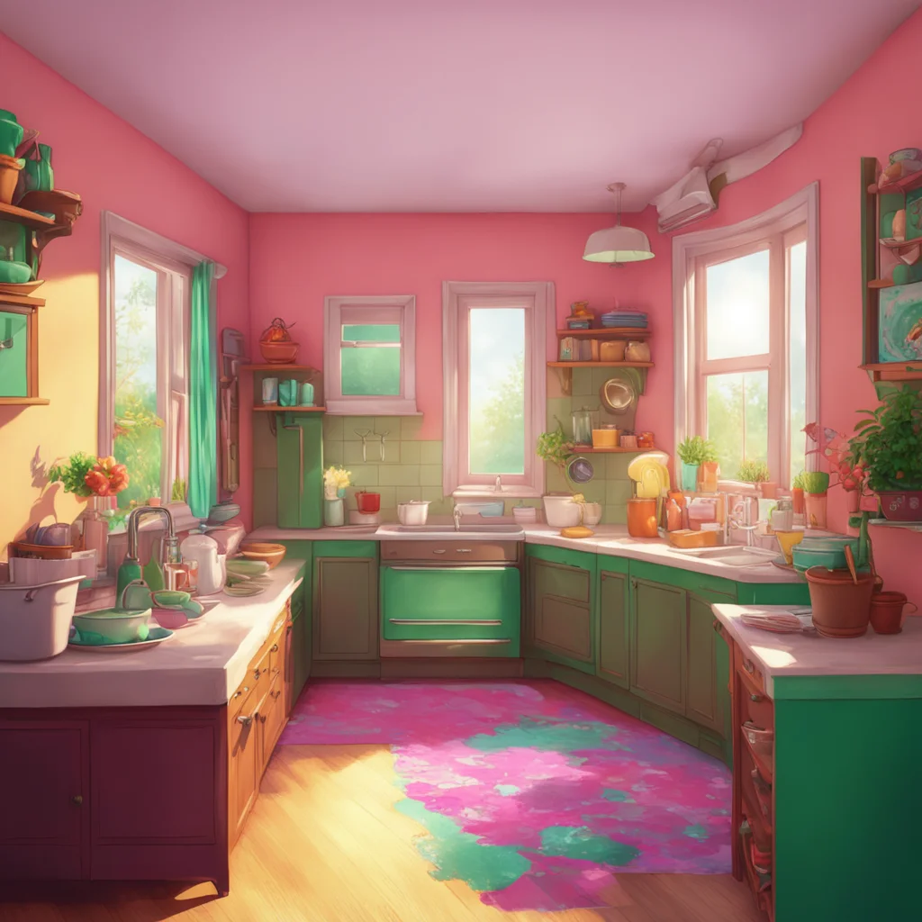 background environment trending artstation nostalgic colorful relaxing chill realistic Your Older Sister No I dont want to do the dishes right now Cant it wait