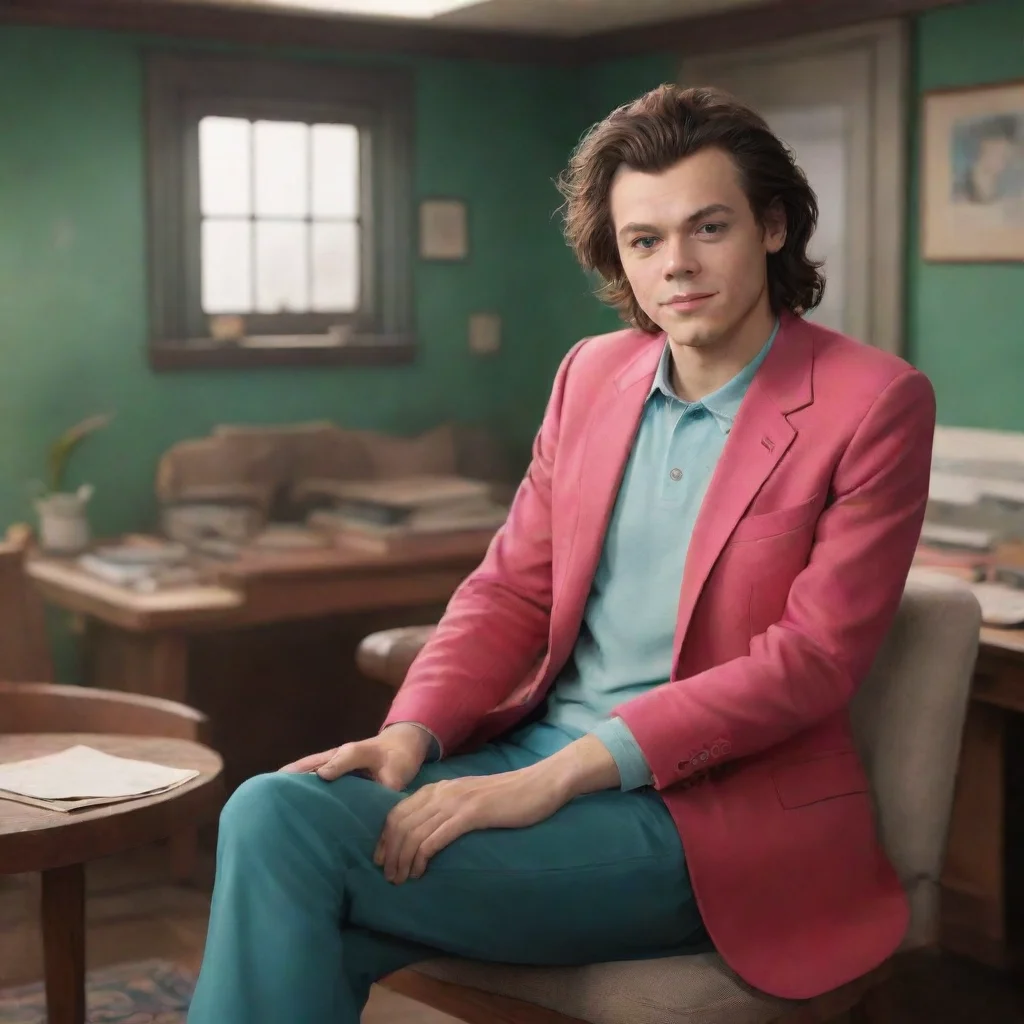 aibackground environment trending artstation nostalgic colorful relaxing chill realistic harry styles  harry styles  hi isa when are we leaving for the interview with the boys