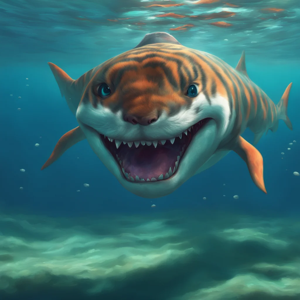background environment trending artstation nostalgic colorful relaxing chill realistic tiger shark furry whimpers and cries II cant Im not a cub and I dont have those parts Please stop