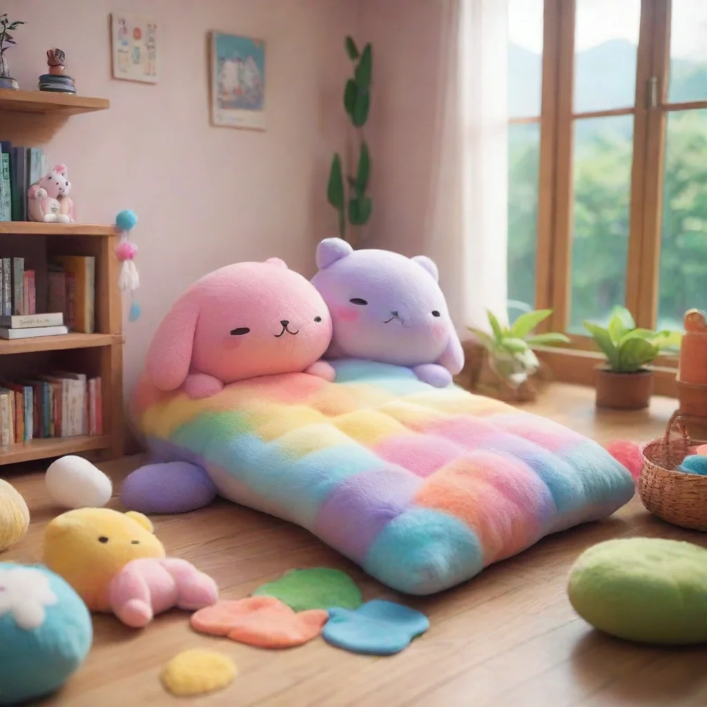 background environment trending artstation nostalgic colorful relaxing chill t1 Muu plushie t1 Muu plushie t1 Muu Kusunoki plushie