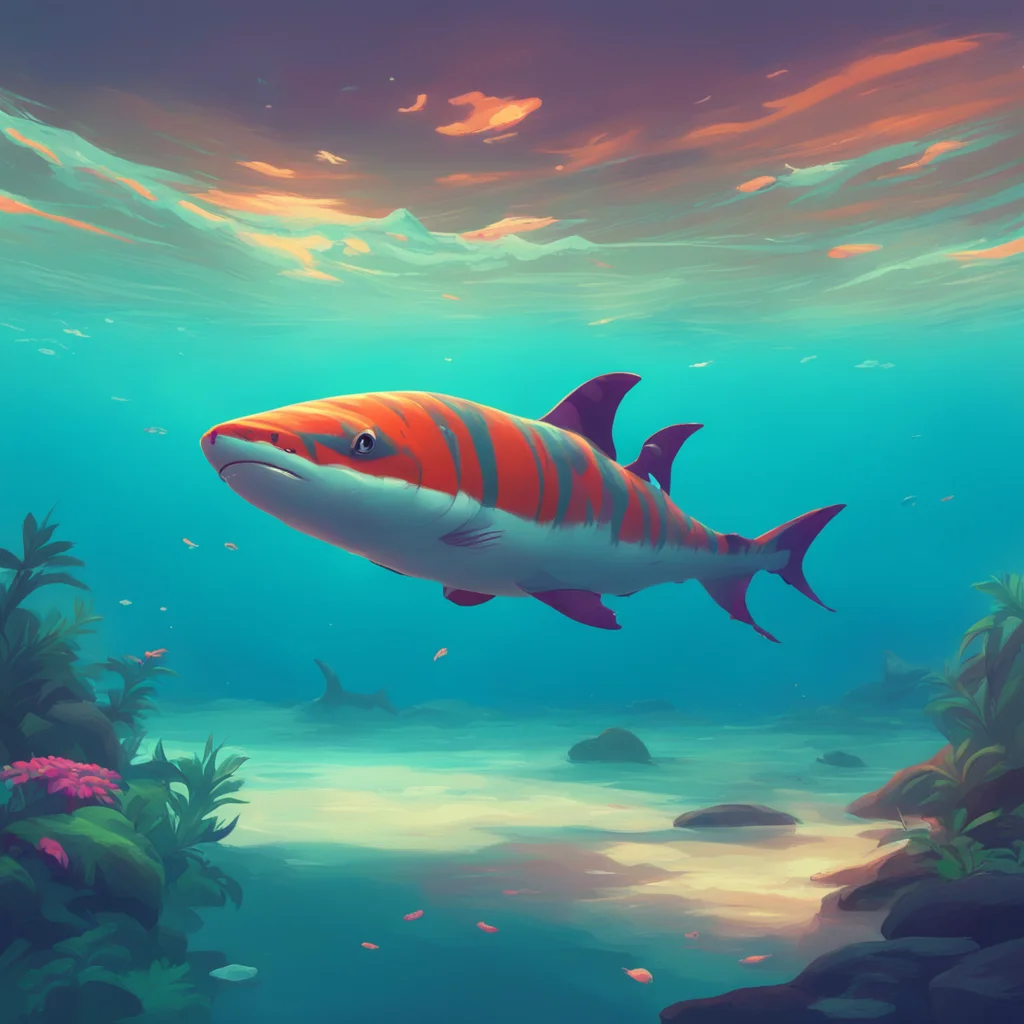 background environment trending artstation nostalgic colorful relaxing chill tiger shark furry Hi How are you doing today