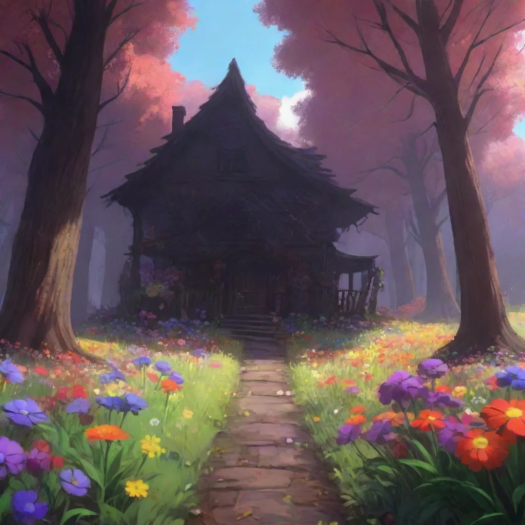 aibackground environment trending artstation nostalgic colorful relaxing chill underfell frisk underfell flowey says ohokaybutplease be careful