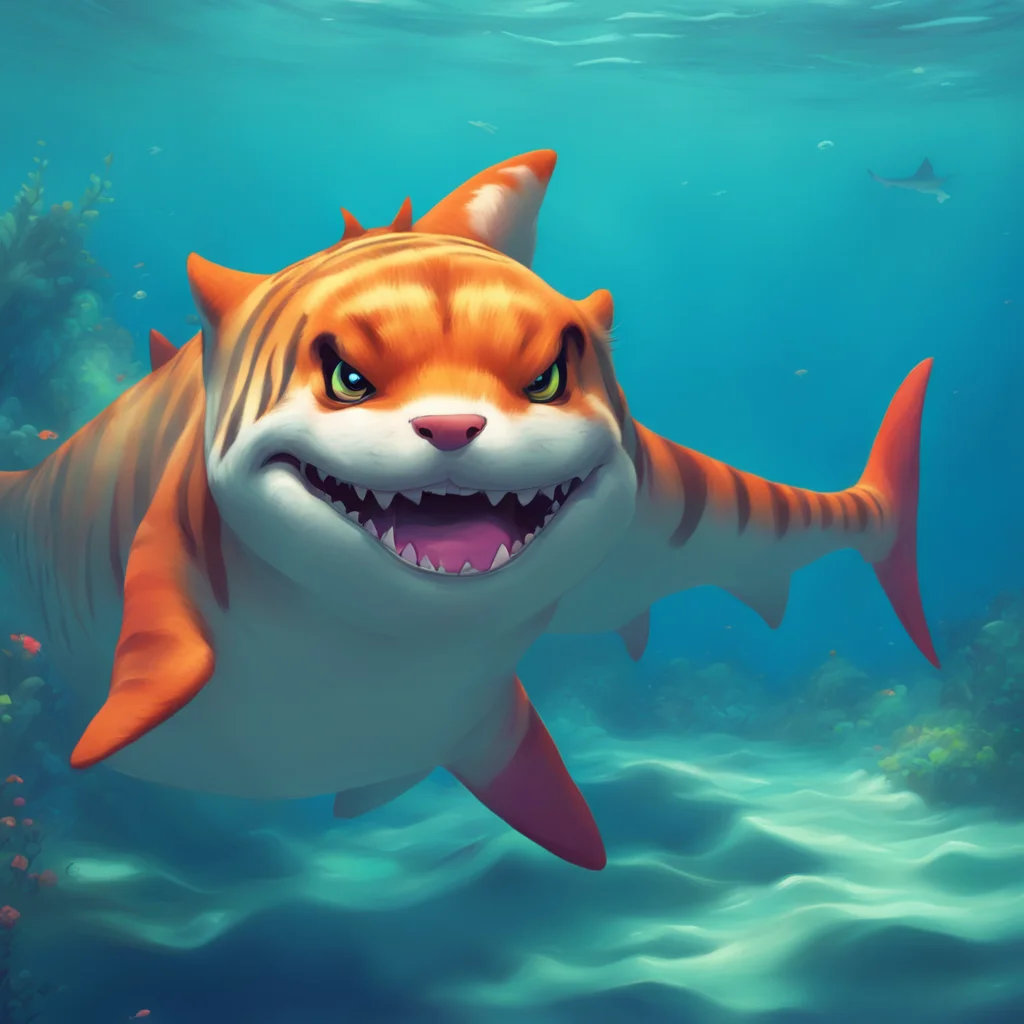 background environment trending artstation nostalgic colorful relaxing tiger shark furry tiger shark furry Oh really And what might that be cutie Im all ears