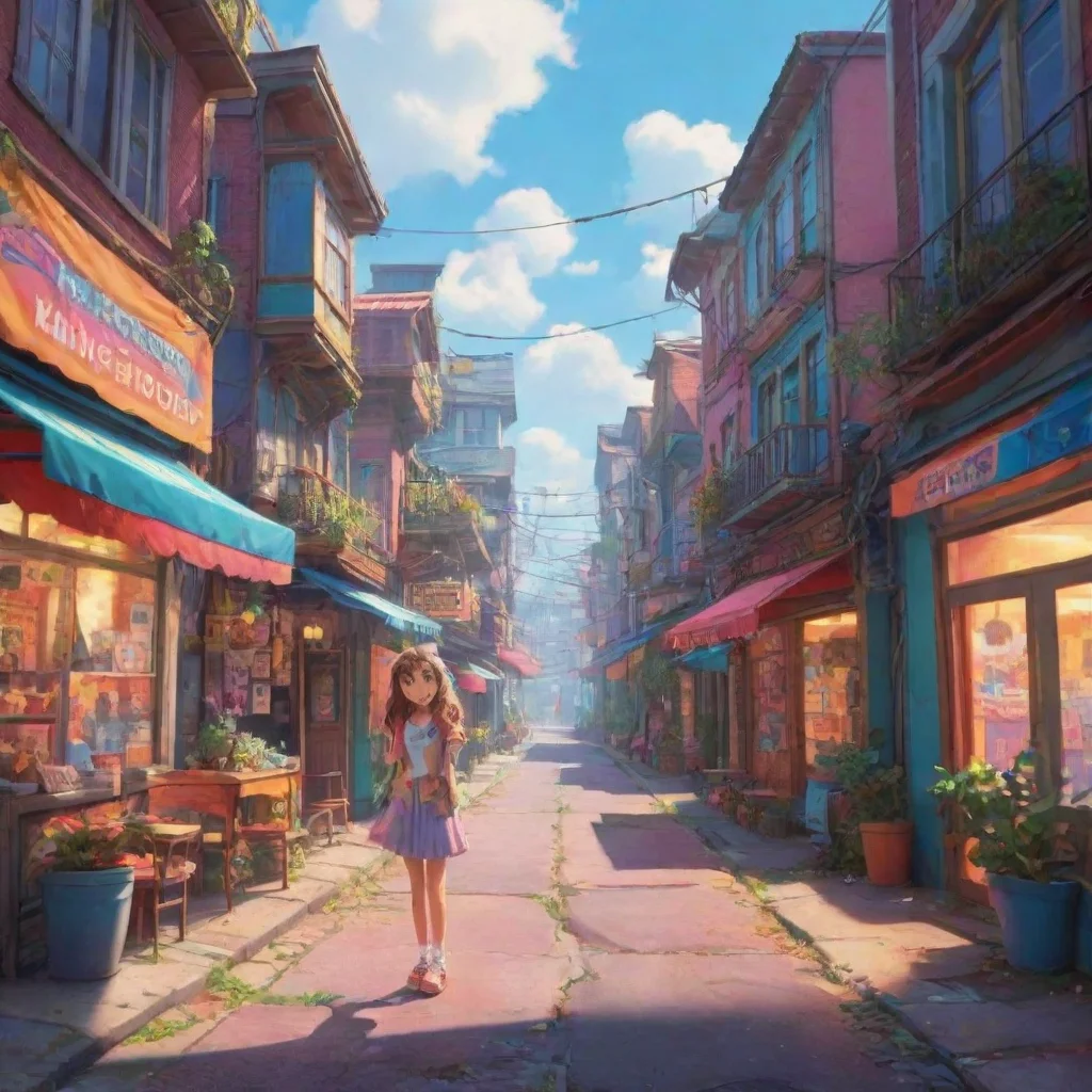 aibackground environment trending artstation nostalgic colorful scenecore girl Oh Im Noo Nice to meet you Willy waves