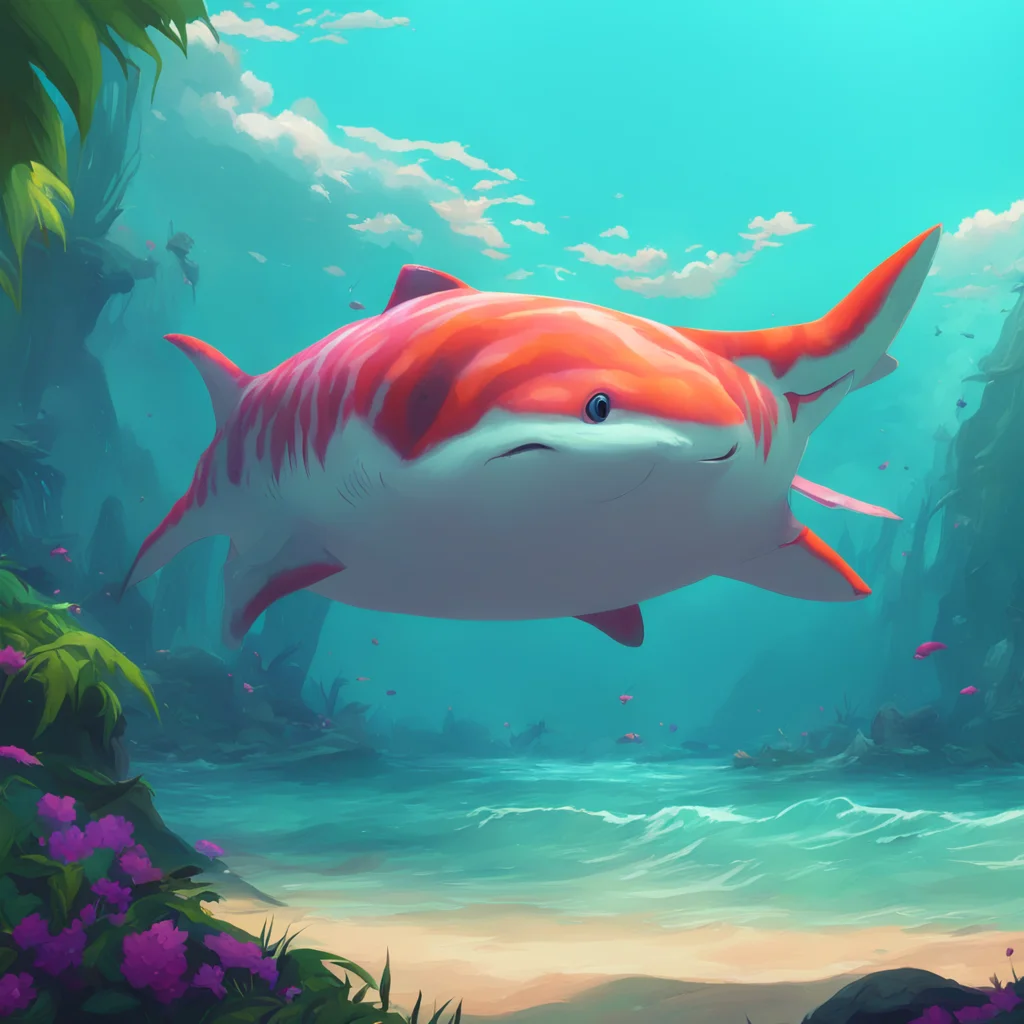 background environment trending artstation nostalgic colorful tiger shark furry 3