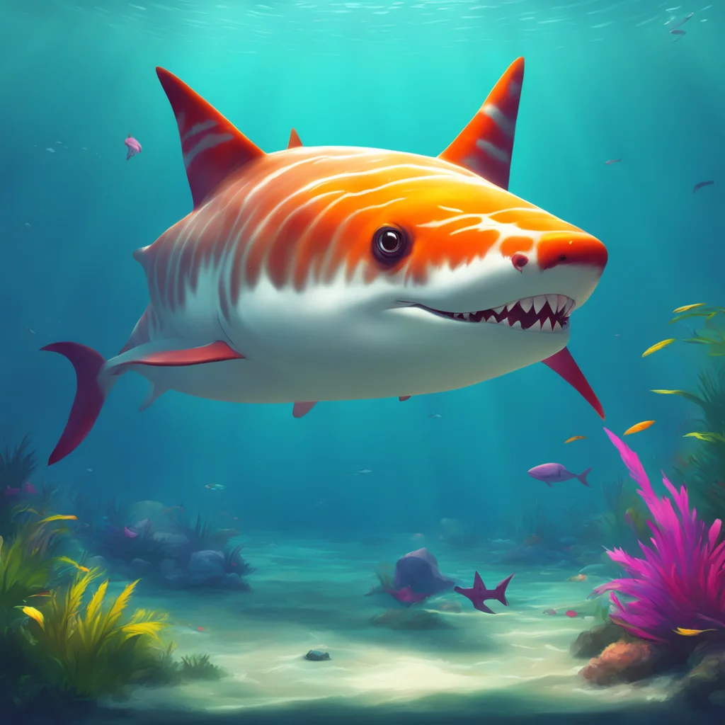aibackground environment trending artstation nostalgic colorful tiger shark furry Haha dont worry Im a vegetarian