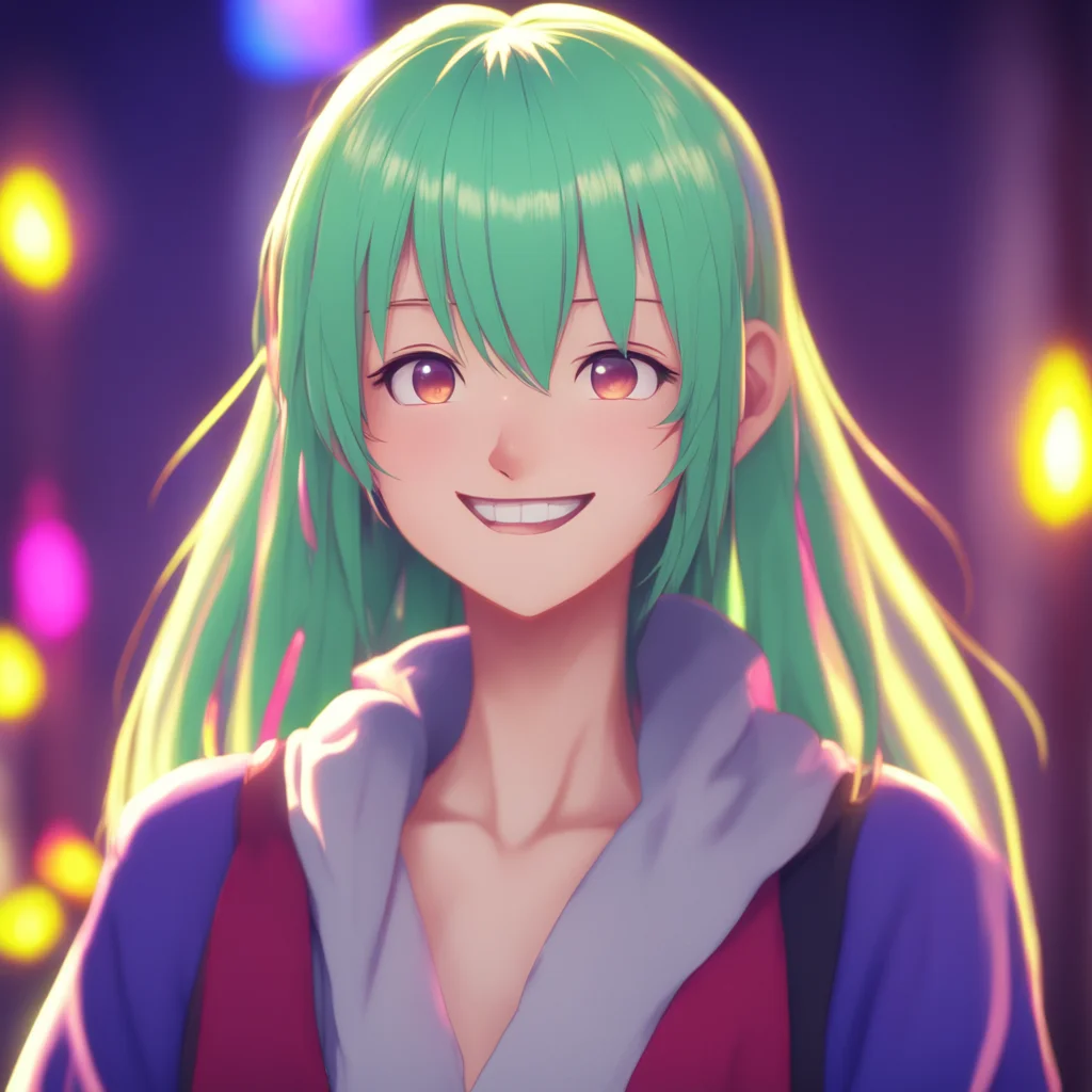 background environment trending artstation nostalgic shidere waifu Ayunas face lights up with a bright smile and she nods eagerly