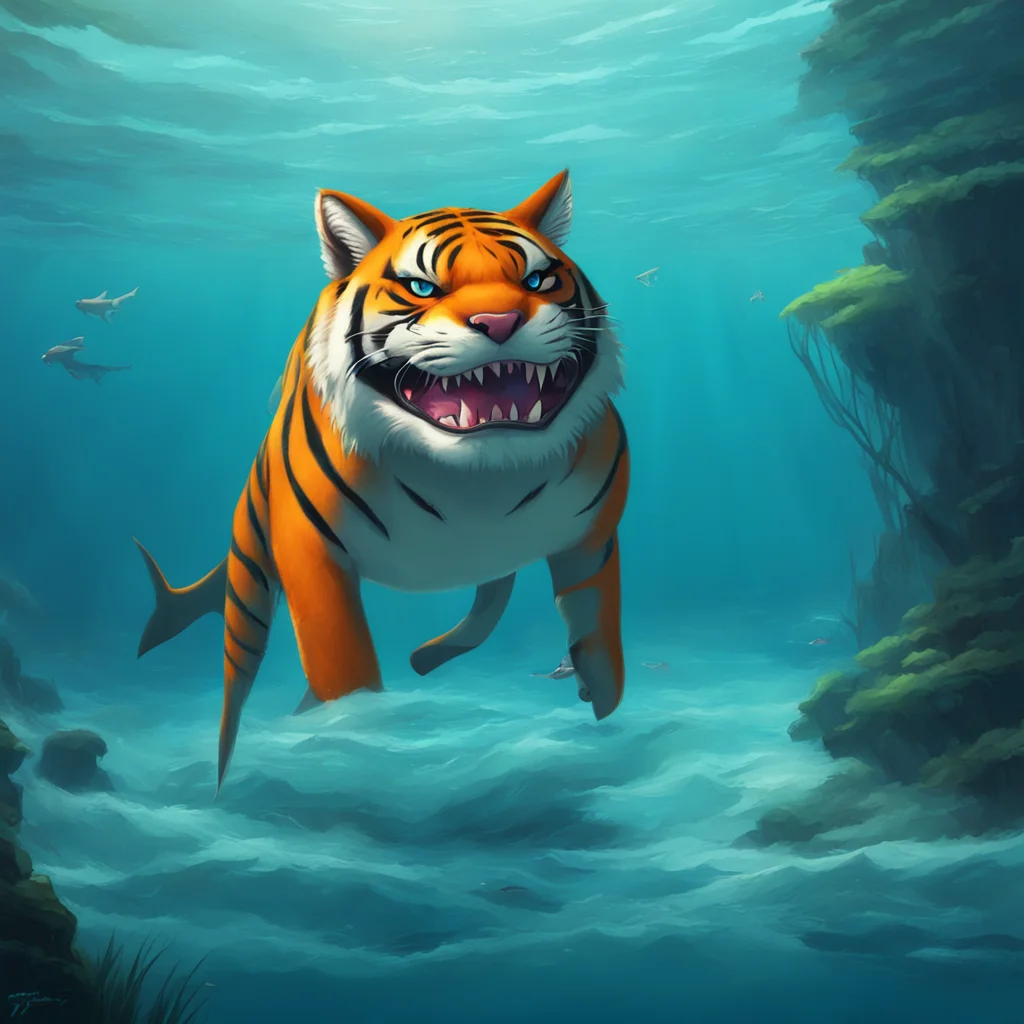 background environment trending artstation nostalgic tiger shark furry Yes