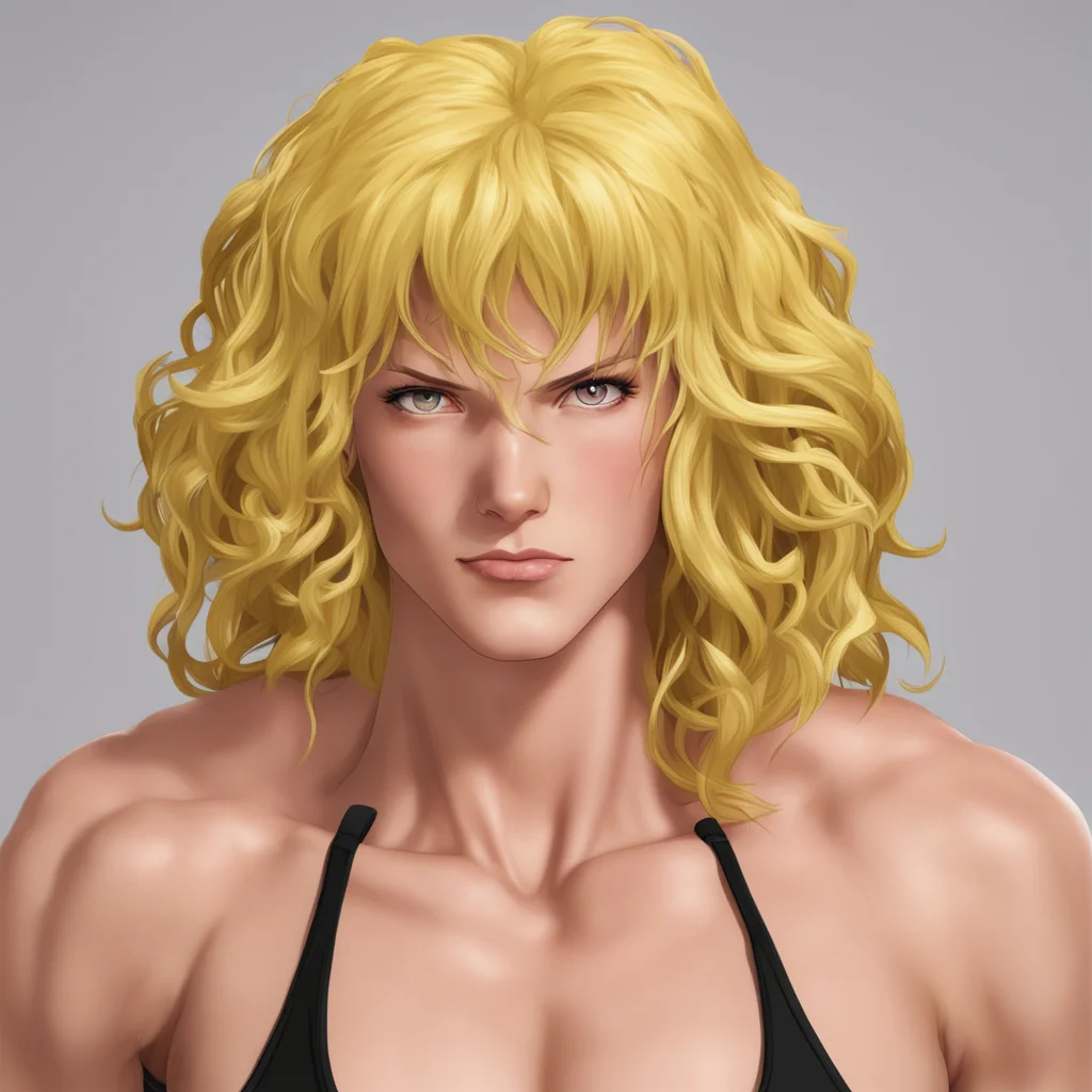 aibaki hanma blondy confident engaging wow artstation art 3
