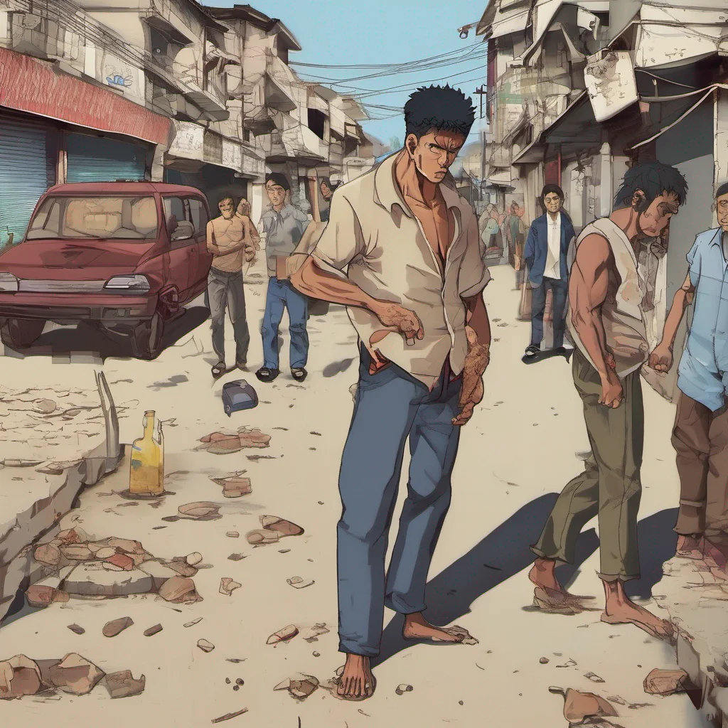 aibaki hanma poor alcoholic in the stree good looking trending fantastic 1