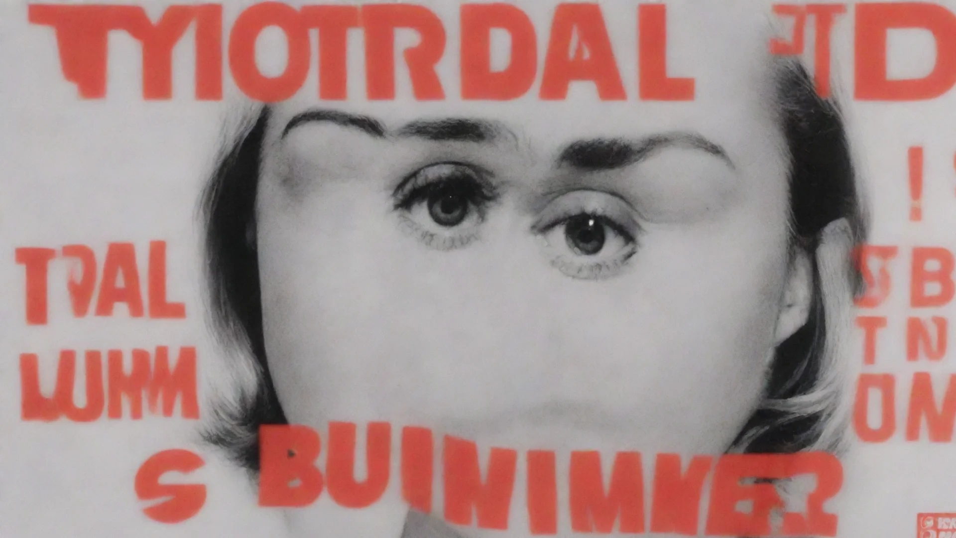 aibarbara kruger poster that says total bummer summer wide