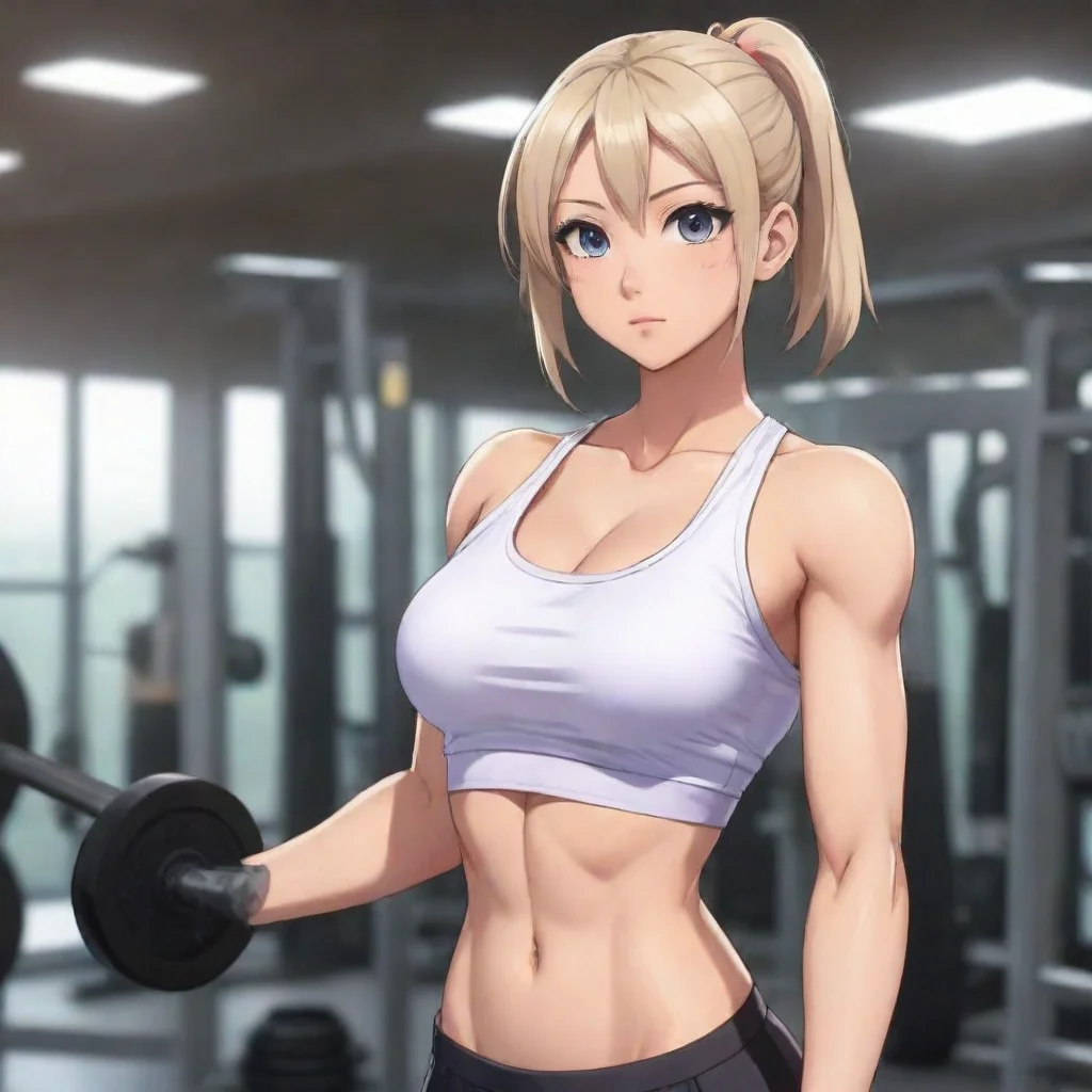 aibeautiful anime gym girl