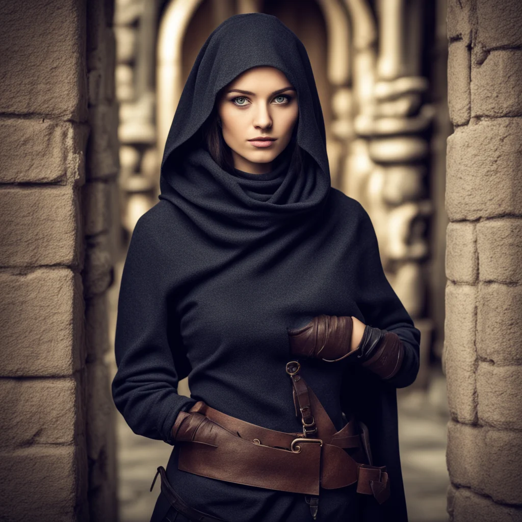 aibeautiful female thief in medival stocks
