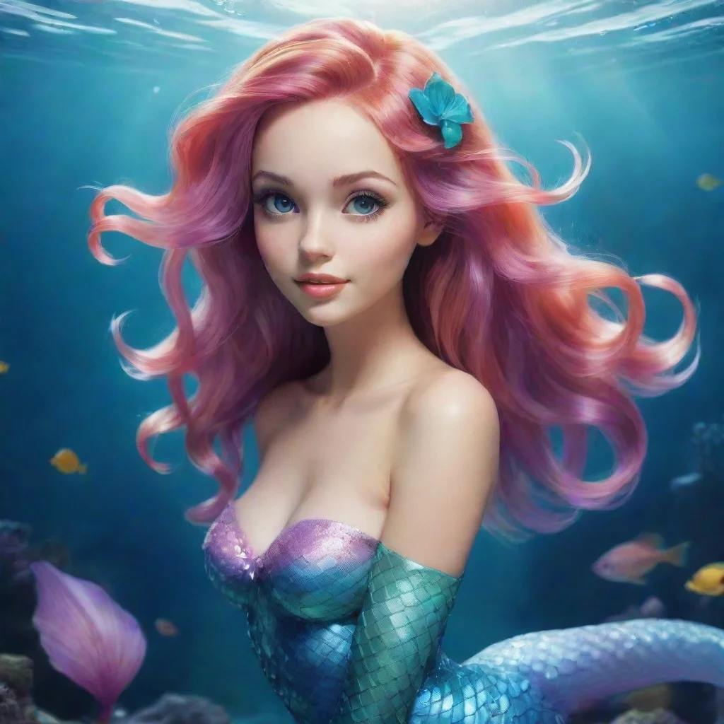 beautiful mermaid girl 