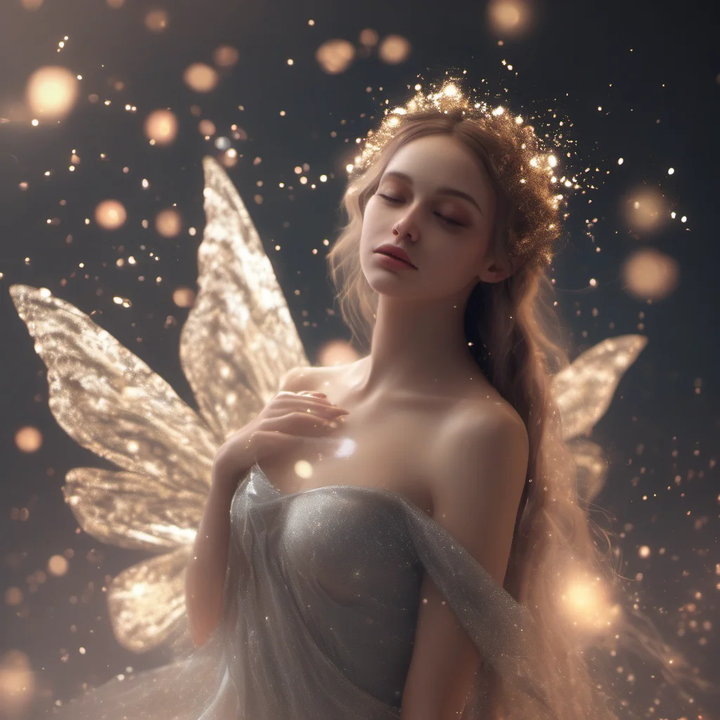 aibeautiful woman fairy unreal trick elegance particles realistic confident engaging wow artstation art 3