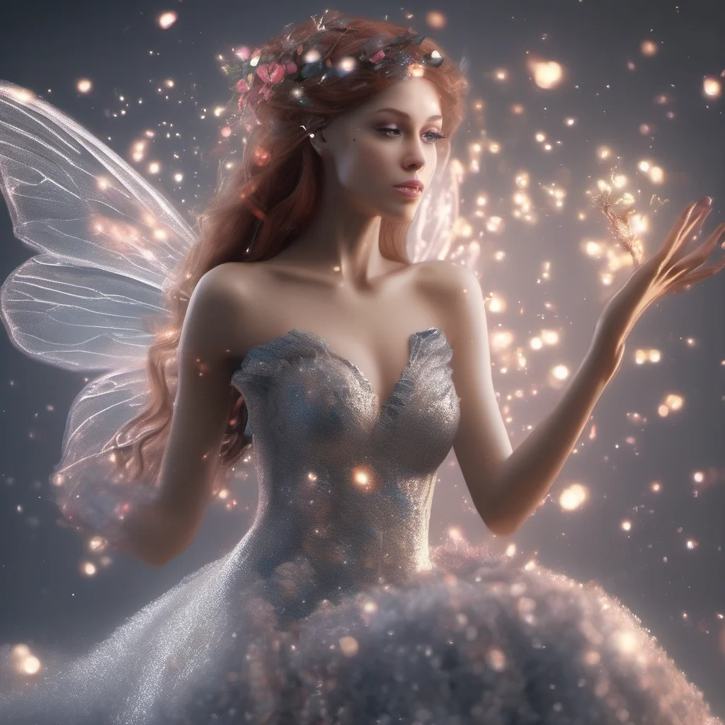 aibeautiful woman fairy unreal trick elegance particles realistic good looking trending fantastic 1