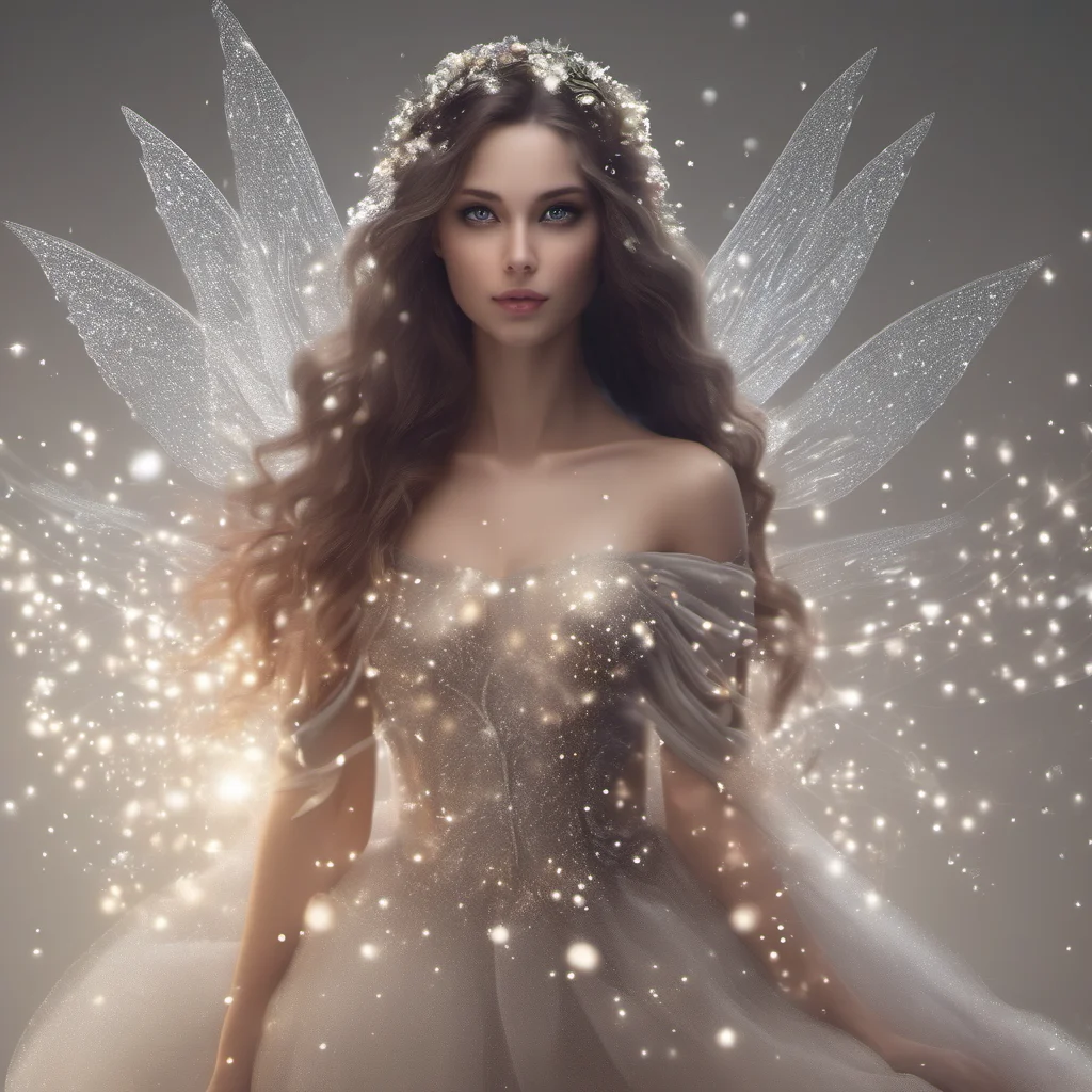 aibeautiful woman fairy unreal trick elegance particles realistic