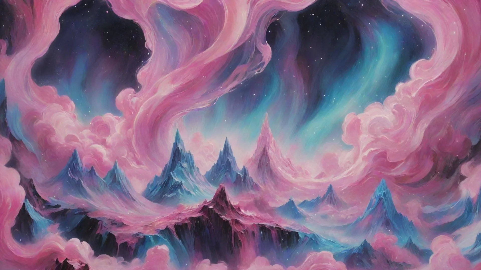 aibeautifully detailed blackpink abstract wonderland fantasy aurora best quality wide