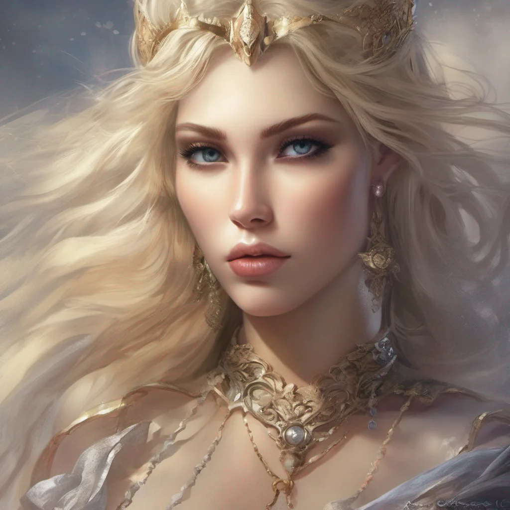 aibeauty grace seductive fantasy art warrior princess goddess celestial blonde blond amazing awesome portrait 2