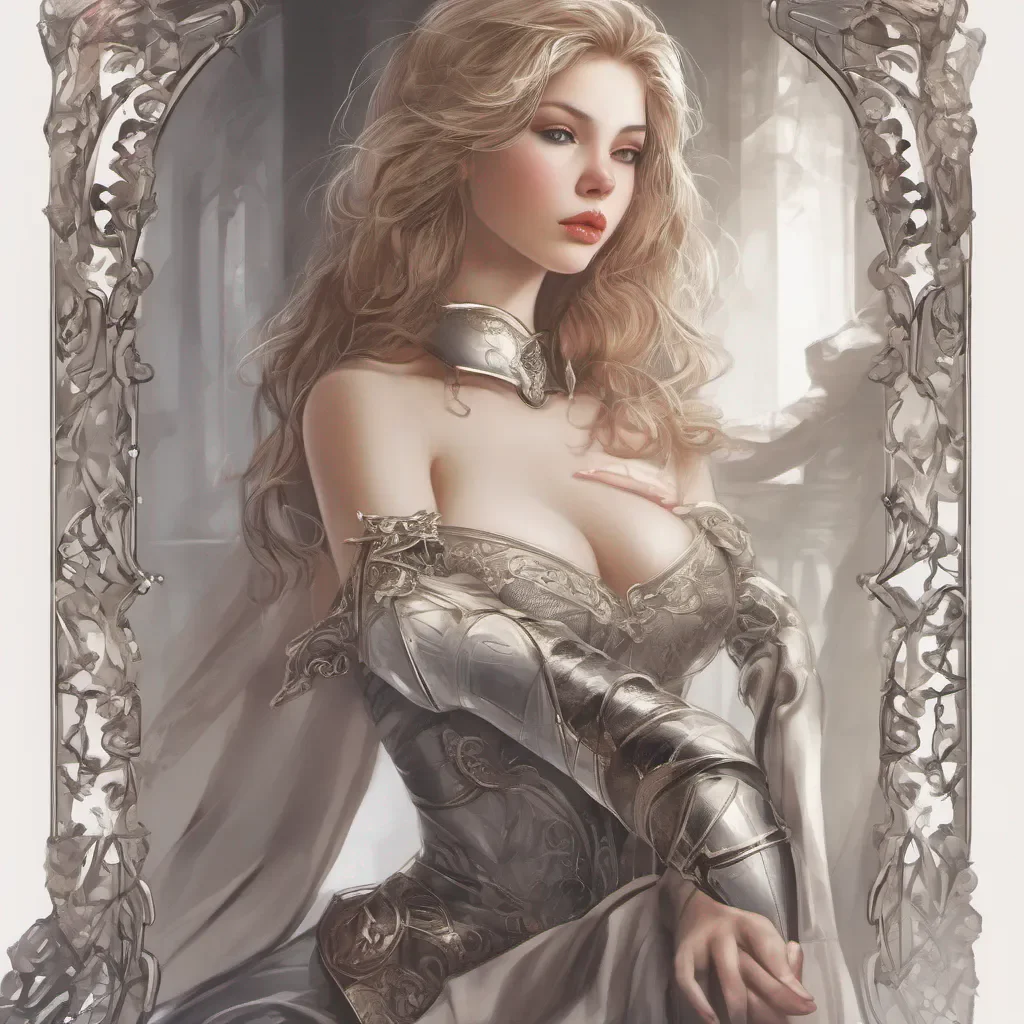aibeauty grace seductive feminine knight confident engaging wow artstation art 3