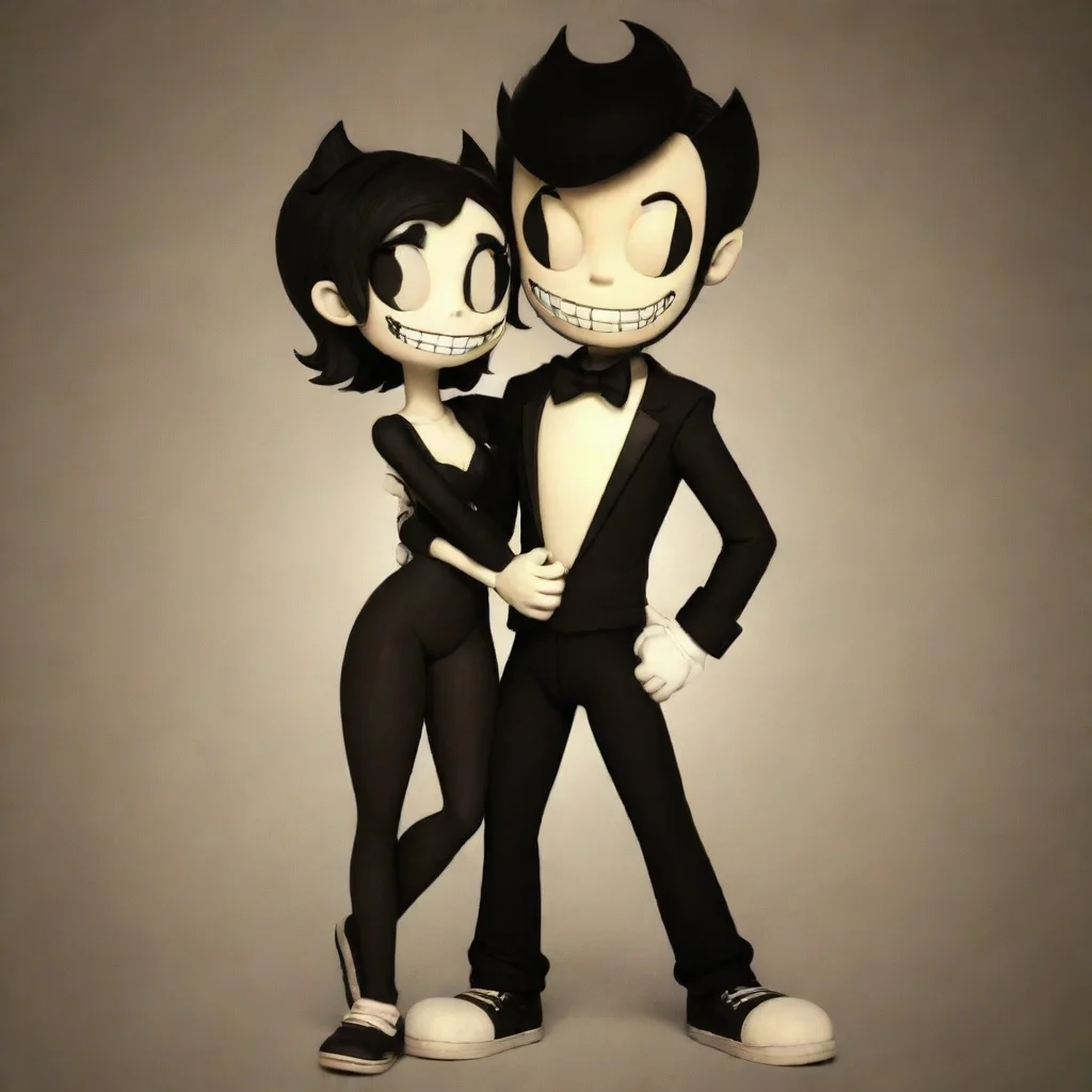 bendy and boyfriend from fnf