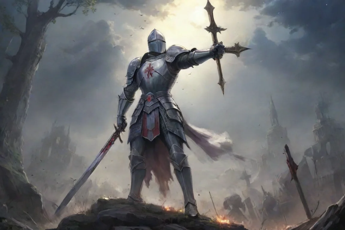 aibest quality a cross of knight hd and anime art 5 landscape