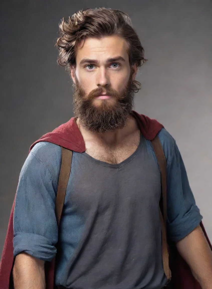 aibest quality a young bearded man hobo superhero hd 5 portrait43