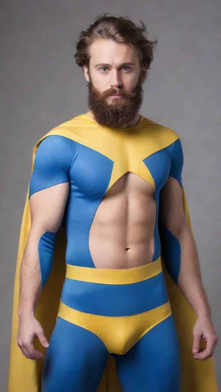 aibest quality a young bearded swedish man in a homemade superhero outfit hd 5 tall