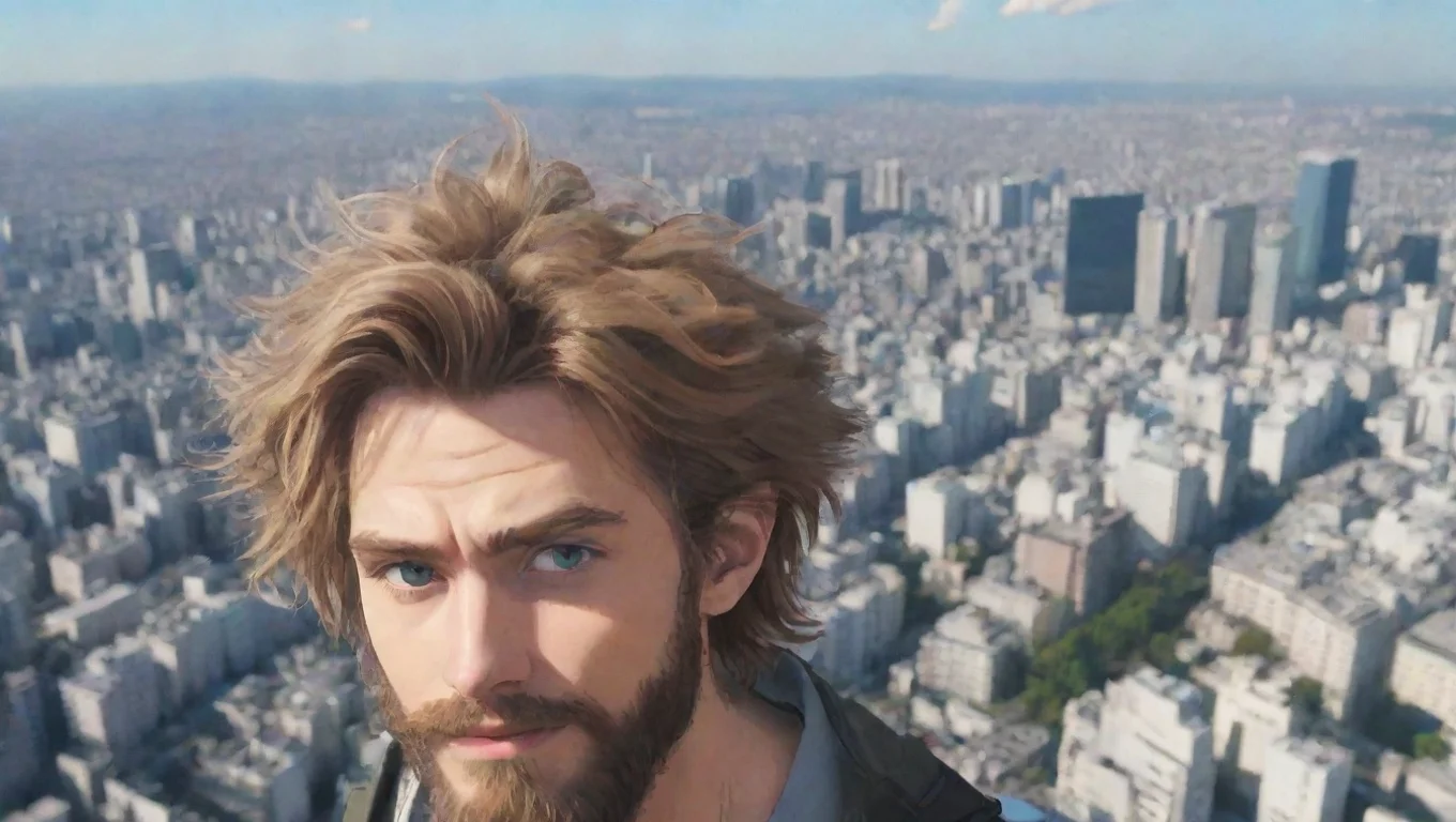 aibest quality a young swedish bearded anime hobo man flying over tokyo 5 widescreen