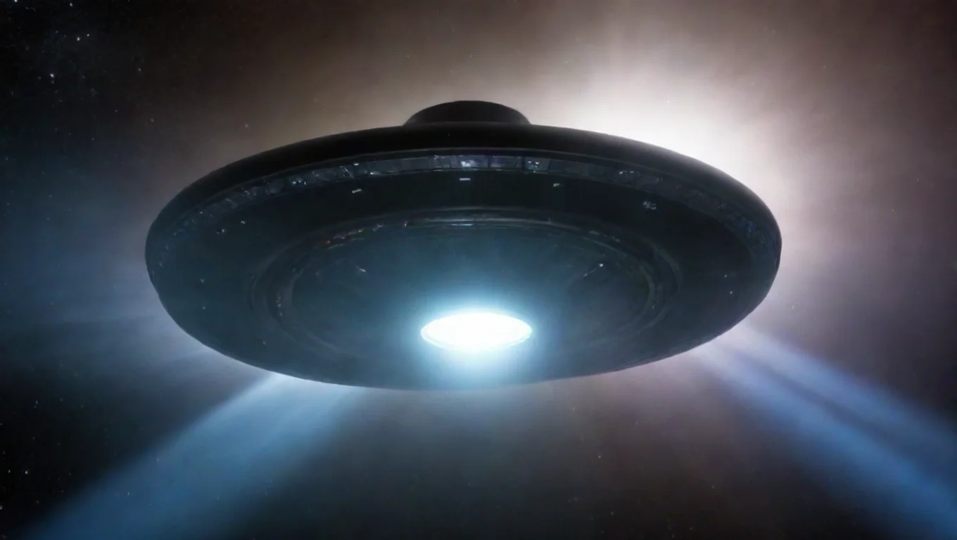 aibest quality alien ufo spacecraft going into wormhole 5 widescreen
