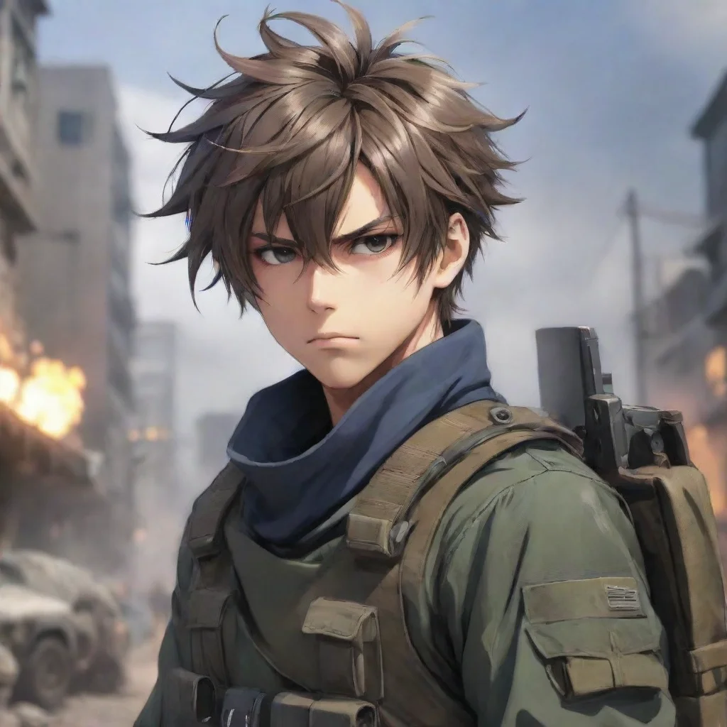 aibest quality anime male soldier epic hd background messy hair 5