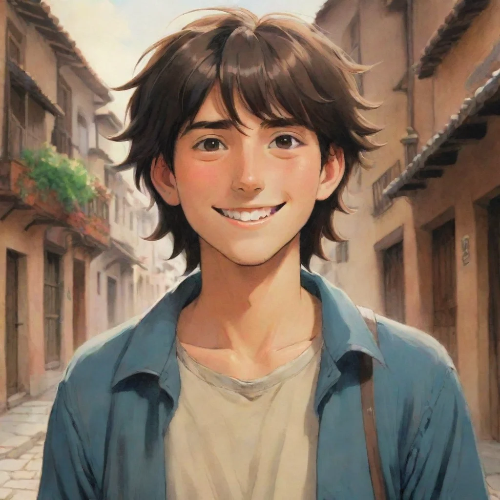 best quality anime spanish male kind smile ghibli art nice 5