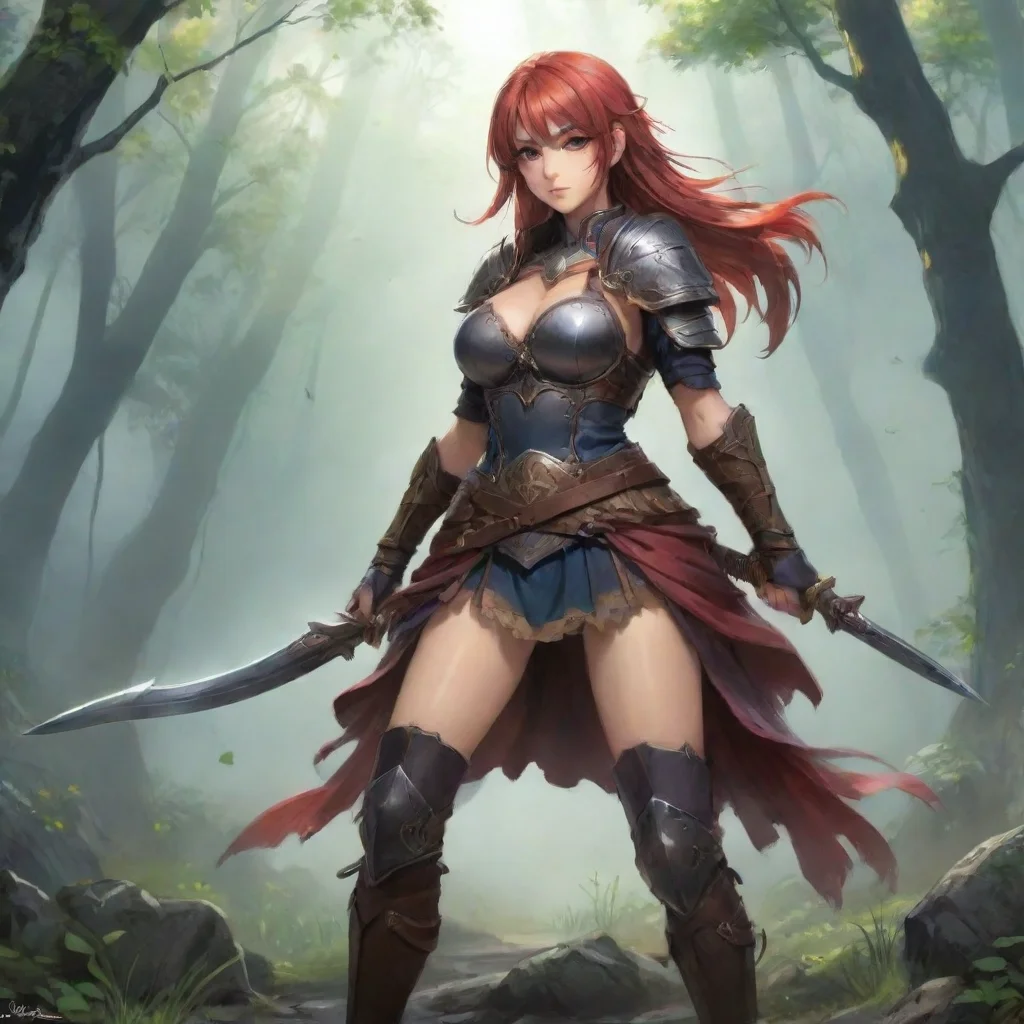 aibest quality anime wanderer warrior fantasy art 5
