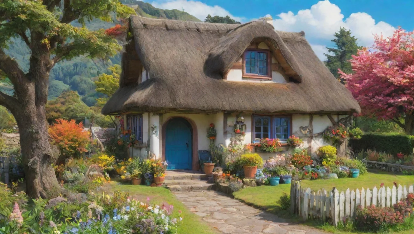 aibest quality artistic cottage in the countryside new zealand colorful town wonderland adorable detail ghibli bright colorful 5 widescreen