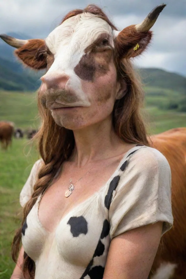 aibest quality cow woman 5 portrait