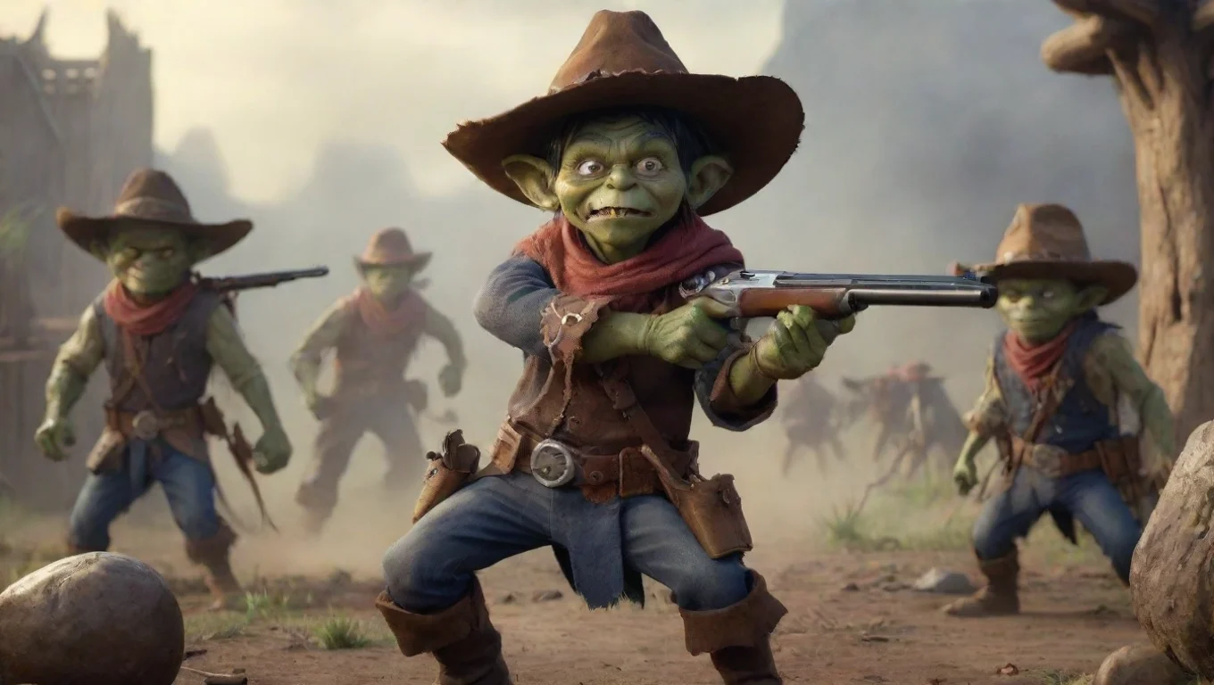 aibest quality cowboys shooting goblins hd 5 widescreen