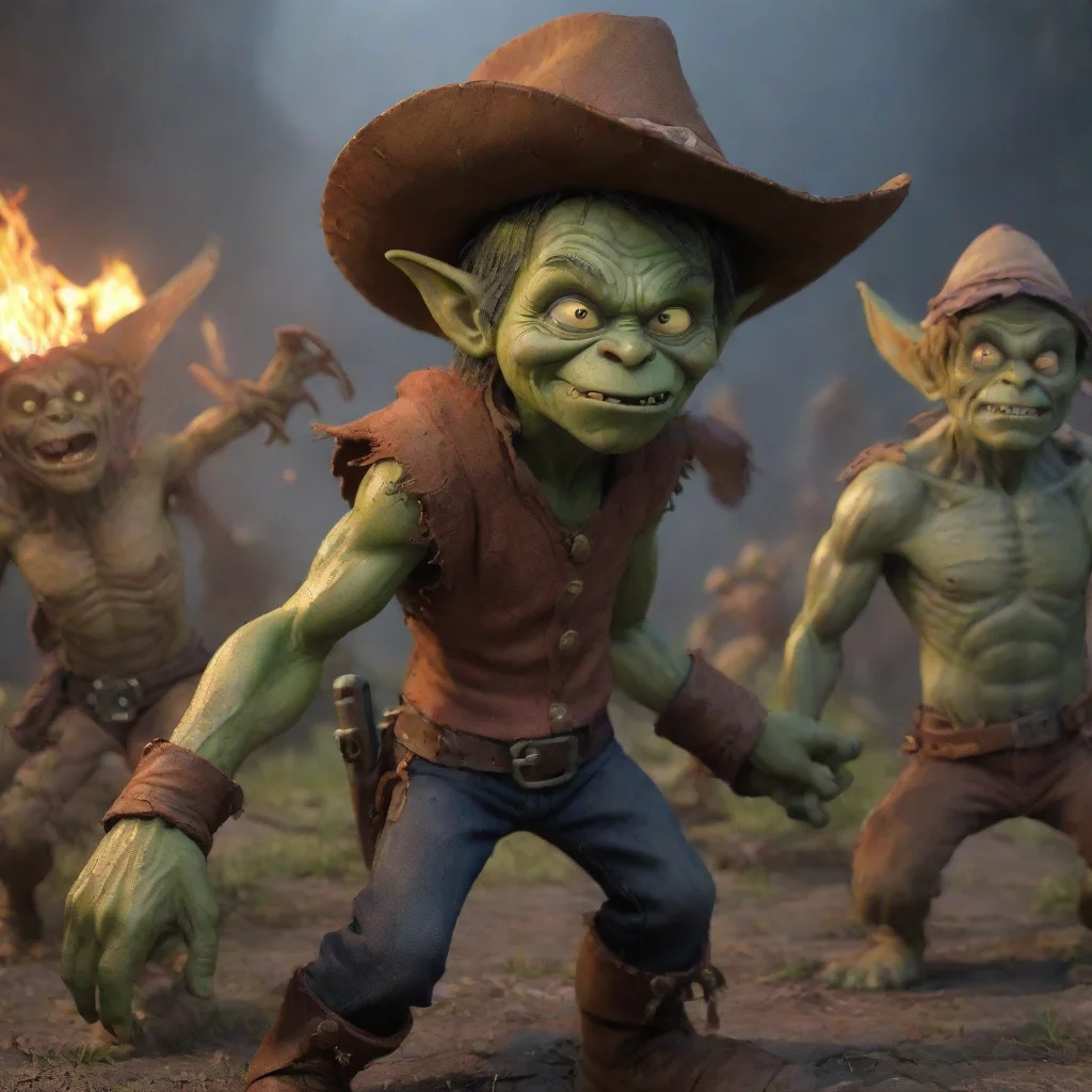 aibest quality cowboys vs goblins hd 5