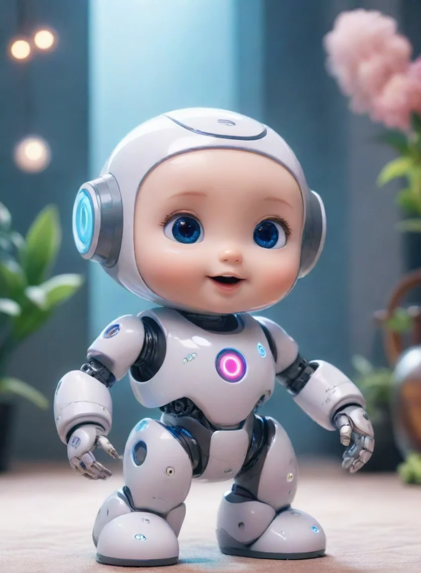 aibest quality cute ai baby like robot helper happy amazing wonderland robotics futuristic fun enchanting environment 5 portrait43