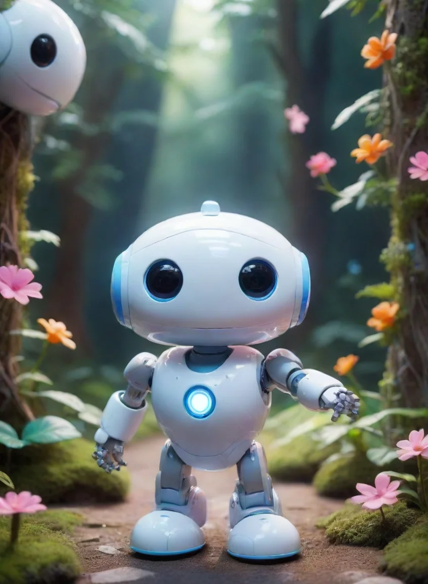 aibest quality cute ai robot helper happy amazing wonderland robotics futuristic fun enchanting environment 5 portrait43