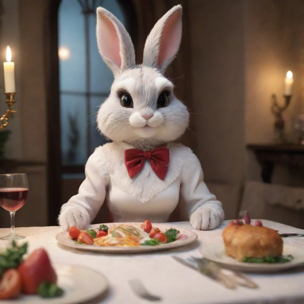 aibest quality cute anthropomorphic bunny furry woman romantic dinner 5