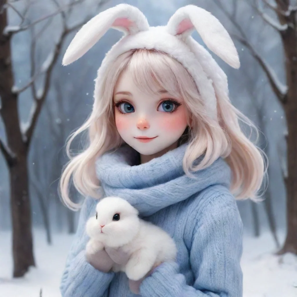 aibest quality cute anthropomorphic bunny girl winter 5
