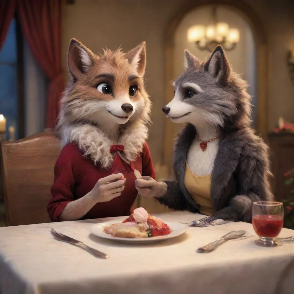 aibest quality cute anthropomorphic furry woman romantic dinner 5
