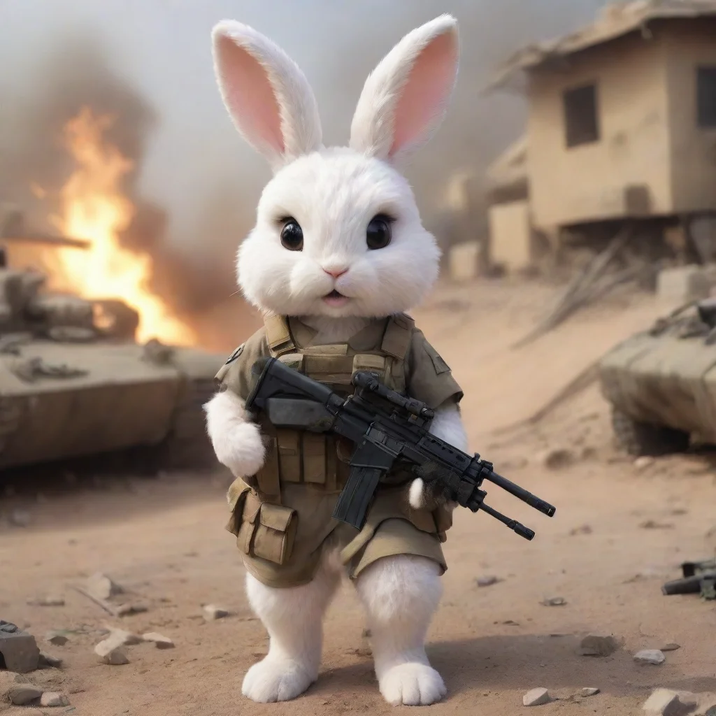 aibest quality cute feminine anthropomorphic furry rabbit in a warzone 5