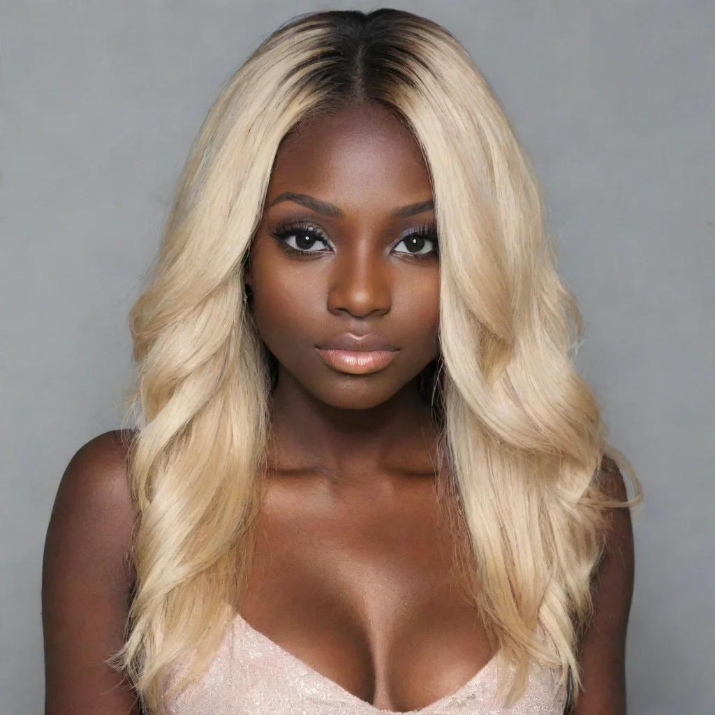 aibest quality dark skin long blonde hair 5