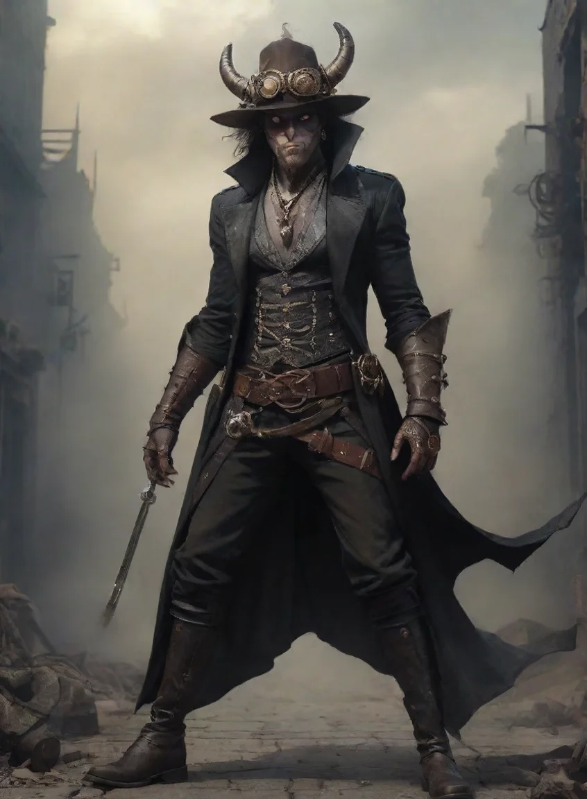 aibest quality digital art seductive evil god demon masculine feminine warrior steampunk wanderer beggar 5 portrait43