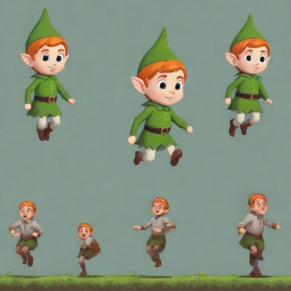 best quality elf boy tileset run jump animation 5