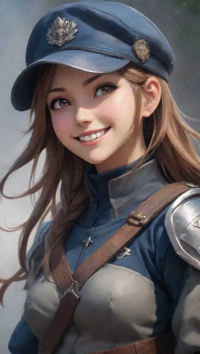 aibest quality epic anime hd soldier smile character poster waist up artstation stunning fantasy art final fantasycore 5 tall