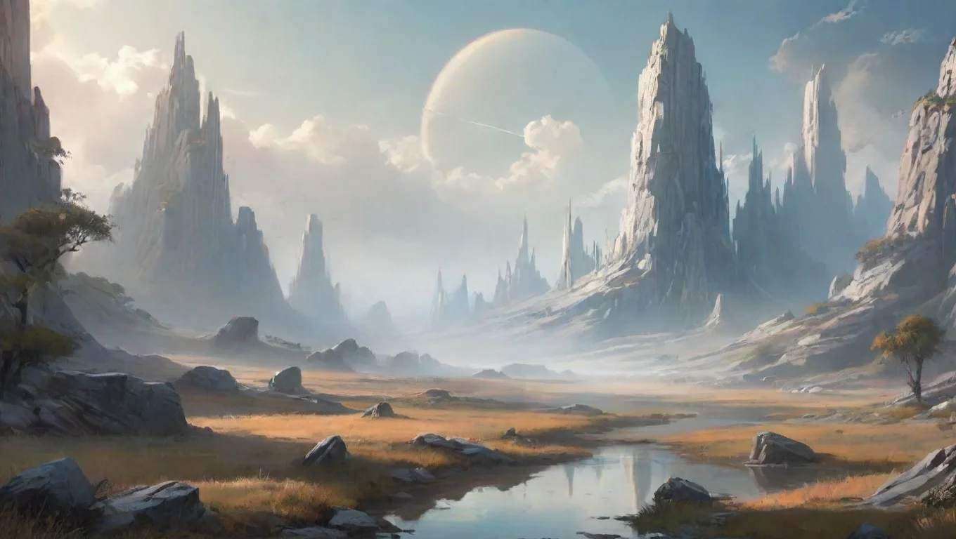 aibest quality epic hd landscape art calming neutral tones futuristic fantasy art other worldly peaceful neutral calm colors trending artstation 5 widescreen