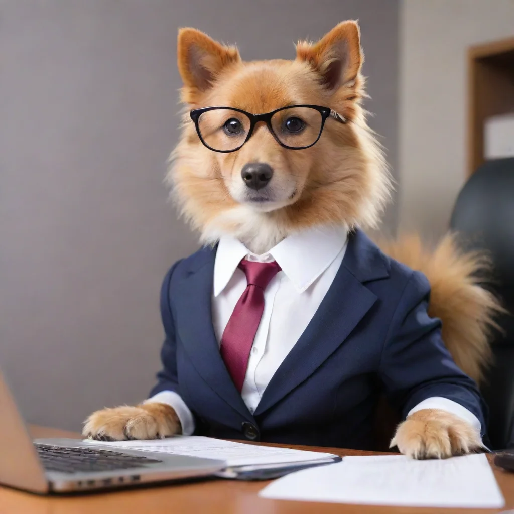 aibest quality furry dog businesswoman 5