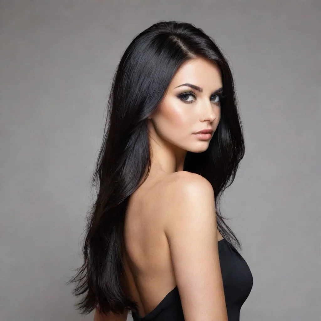 aibest quality girl with dark hair that stops just above her shoulders. rich. 5